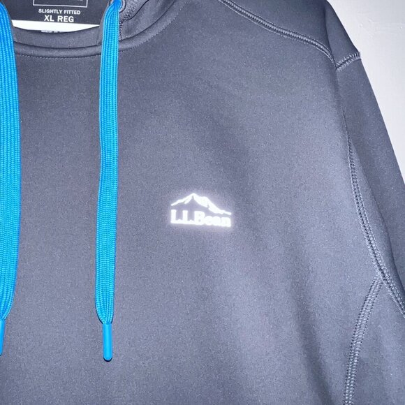 L.L. Bean Men's Slightly Fitted Hoodie Grey Size XL-Reg - Picture 2 of 4
